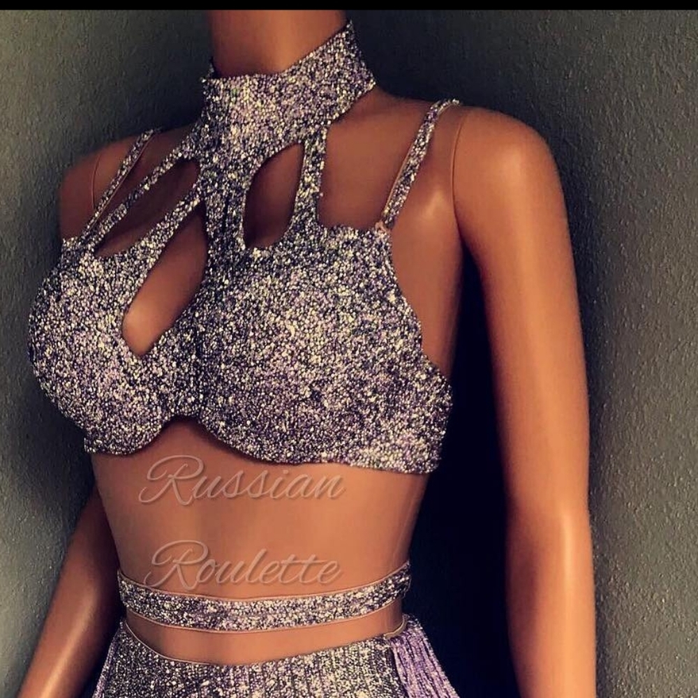 Rhinestone bra